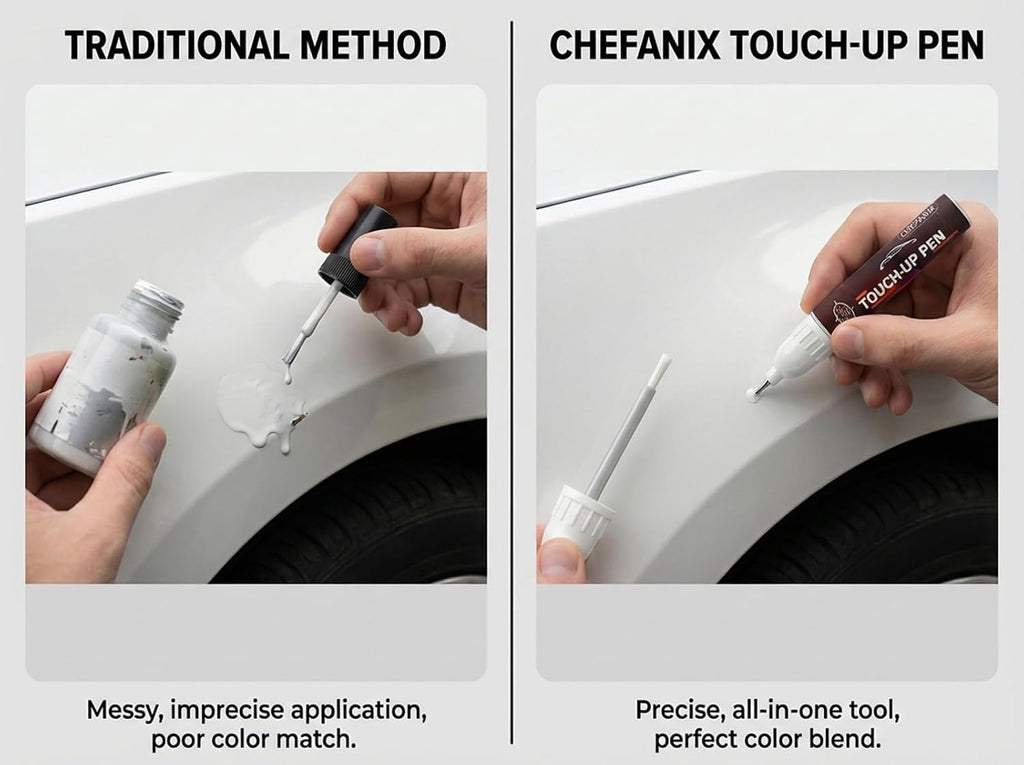 Black/Onyx Black(Gba/Wa8555) Touch up Paint Pen Compatible with Chevrolet GMC - Exact Color Match, 2-In-1 Brush & Pen,Car Paint Scratch Repair Kit for Silverado/Equinox/Malibu/Tahoe/Traverse/Colorado
