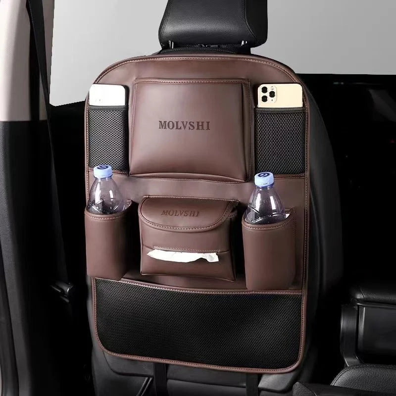 Car Seat Back Storage Bag: Hanging Organizer for Backseat, Multi-Functional Shelf for Car Interior