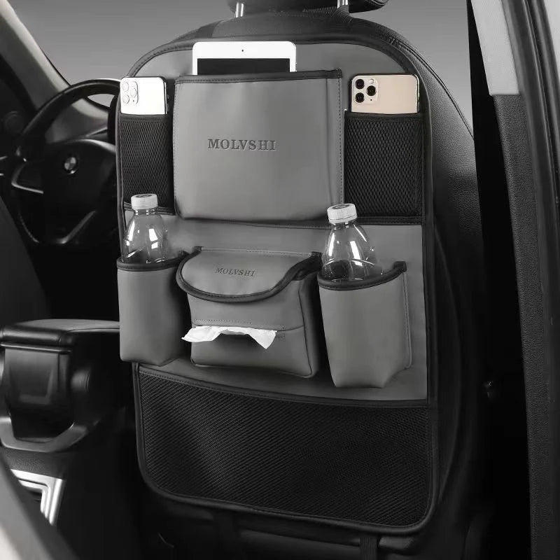 Car Seat Back Storage Bag: Hanging Organizer for Backseat, Multi-Functional Shelf for Car Interior
