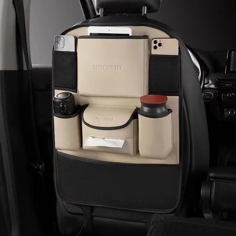 Car Seat Back Storage Bag: Hanging Organizer for Backseat, Multi-Functional Shelf for Car Interior