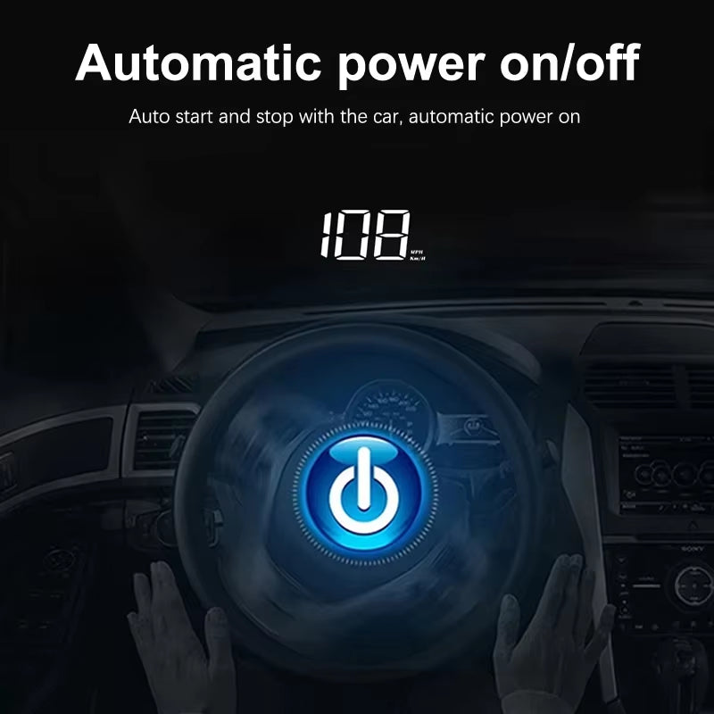 2026 In-Vehicle Speedometer HUD Head up Display Digital Speed Meter Windshield Projector Vehicles Truck Electronics Accessorie
