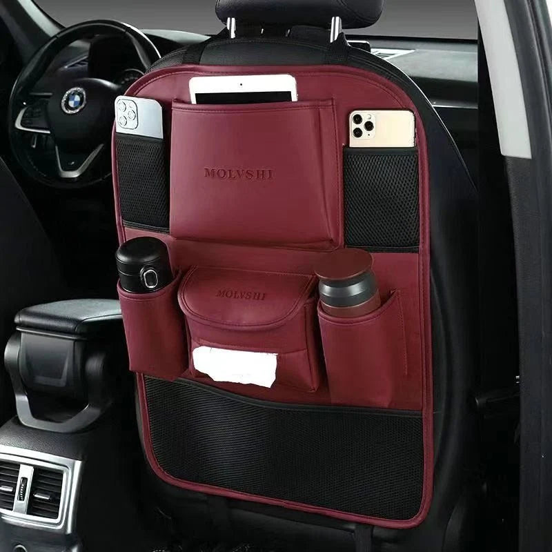 Car Seat Back Storage Bag: Hanging Organizer for Backseat, Multi-Functional Shelf for Car Interior