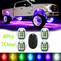 Wireless RGB LED Car Underglow Kit - Strobe Light Module, Remote Control, USB Rechargeable Carlights, Surface-Mount Automotive Accessory with Underglow LED Lights for Cars, Helmet & Drone Fit, Emergency Use