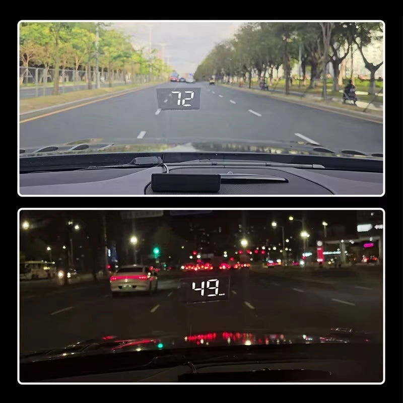 2026 In-Vehicle Speedometer HUD Head up Display Digital Speed Meter Windshield Projector Vehicles Truck Electronics Accessorie