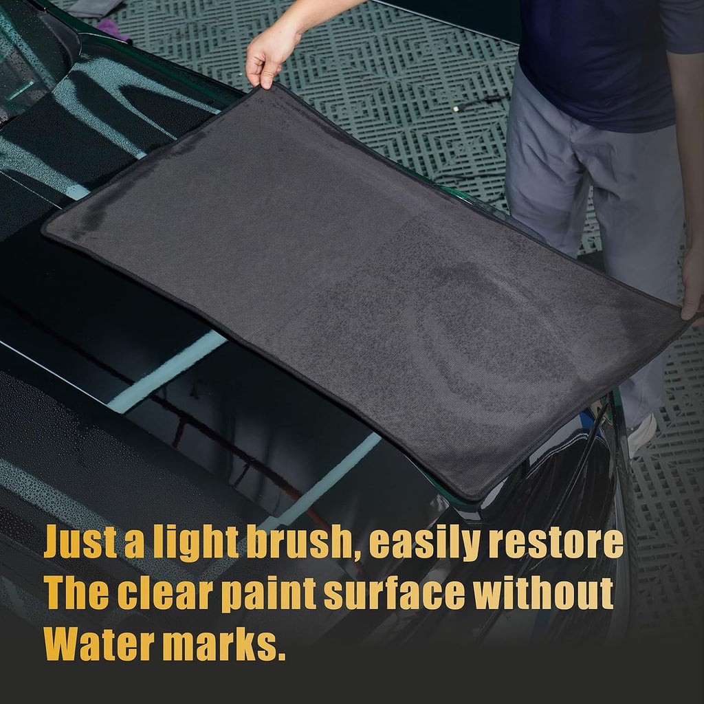 2-Pack Microfiber Car Drying Towel – Extra Large 24” X 36”, Streak-Free, Scratch-Free, and Ultra-Absorbent for Effortless Car Detailing
