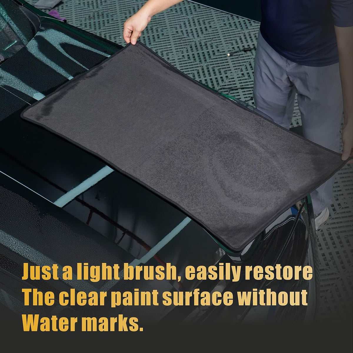 2-Pack Microfiber Car Drying Towel – Extra Large 24” X 36”, Streak-Free, Scratch-Free, and Ultra-Absorbent for Effortless Car Detailing