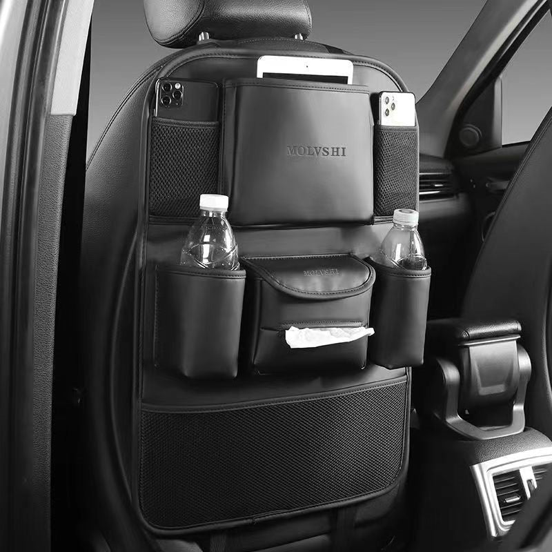 Car Seat Back Storage Bag: Hanging Organizer for Backseat, Multi-Functional Shelf for Car Interior