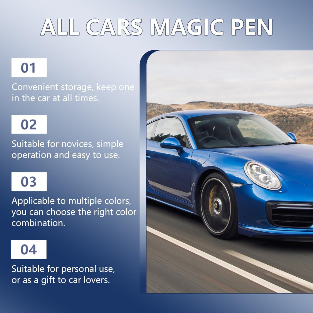 3Pcs Magic Pen for Car Scratches,All Cars Magic Pen,Car Scratch Remover Pen,Quick Fix for Scratches and Paint Damage,All Cars Magic Pen for Car Scratches All Color