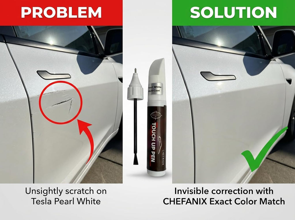 Black/Onyx Black(Gba/Wa8555) Touch up Paint Pen Compatible with Chevrolet GMC - Exact Color Match, 2-In-1 Brush & Pen,Car Paint Scratch Repair Kit for Silverado/Equinox/Malibu/Tahoe/Traverse/Colorado