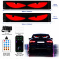 2 PCS LED Eyes for Car Windshield 19.37'' X 4.33'', Programmable Animated Devil Eyes Light for Windshield, APP Control Customizable LED Matrix Display for Cars, Suvs