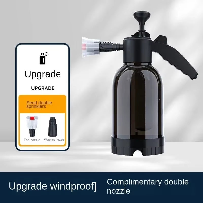 Manual Pneumatic Foam Car Wash with 3 Kinds of Nozzles Spray Bottle Window Cleaning 2L
