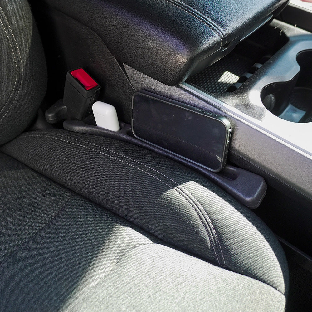 Car Seat Gap Filler — Waterproof Organizer with Storage Grooves, 2-Pack